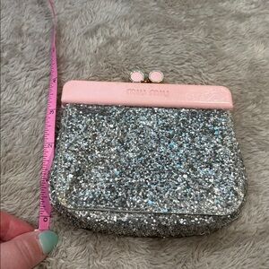 Miu Miu | Coin Purse | Silver/Pink